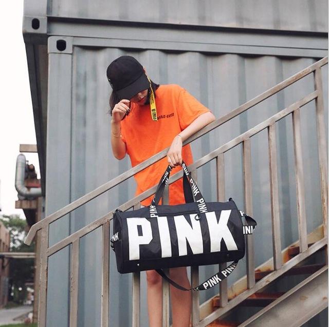 Pink shoulder bag